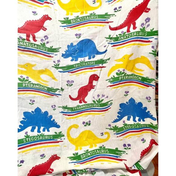 Sears Queen Size Tough Cord Blanket Background Play Area dinosaurs throw play - Picture 7 of 9